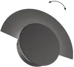 Sieninis &scaron;viestuvas 10W LED sieninis fasado &scaron;viestuvas SUNRISE, tamsiai pilkas, 3000K, IP54, 4352900