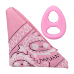 Doc Johnson Rock Solid The Code Silicone Ring & Bandana Set Rožinė Comfort Fit