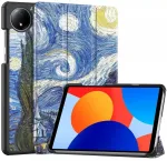Plan&scaron;etinio kompiuterio dėklas Strado-Tech Grafinis su dangteliu-stovu Xiaomi Redmi Pad SE 8.7 2024