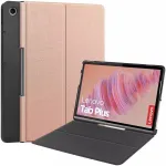Plan&scaron;etinio kompiuterio dėklas Strado-Tech Smart Case Lenovo Tab Plus TB351FU &ndash; rausvo aukso spalvos