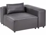 Sofa Beliani Kampinis modulis BRANDE simetri&scaron;kas juodas