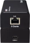 Garso Keitiklis - Lindy USB C Dante In/Out Keitiklis, 100Mbps, AES67, Juodas