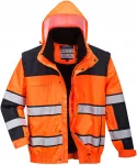 Gero matomumo klasikinė Bomber striukė Portwest C466, Dydis: XXL, Pw spalvos: Oranžinis/Juodas