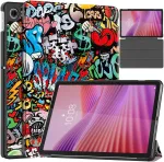 Plan&scaron;etinio kompiuterio dėklas Strado-Tech Grafinis, skirtas Lenovo Tab 10.1 2025, su dangteliu &ndash; apsauginis su stovu