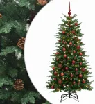 Dirbtinė Sulankstoma Kalėdų Eglutė 120 cm 150 LED &Scaron;ilta balta