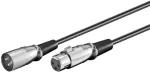 Goobay XLR jungties kabelis (didmeninis) 6,0 m, XLR (3 kontaktų), vyri&scaron;kas, XLR (3 kontaktų), moteri&scaron;kas, 6 m, juodas