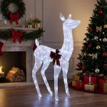 3D Kalėdų elnias LOVIISA 200 LED &Scaron;alta balta 96 x 40 x 140 cm