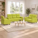 Sofa Sofos komplektas 3 vnt. &Scaron;viesiai žalia Audinys
