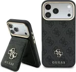 Dėklas Guess 4G su portfelem Magsafe do iPhone 18 Pro Max / 17 Pro Max juoda