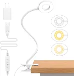 iZELL LED skaitymo lempa su spaustuku, 23 LED, 10 W, USB, TBL235-WH