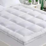 Čiužinys Grt antčiužinis 150 x 200 cm, čiužinio apsauga, paklodė su guma, antčiužinis su bambuko pluo&scaron;to vir&scaron;umi ir 3d snaigių užpildu, tinkamas spyruokliniams čiužiniams iki 30 cm auk&scaron;čio