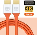 Nfhk hdmi 4k į hdmi itin mink&scaron;tas, labai lankstus hdtv kabelis, itin lankstus didelės spartos a tipo jungtis (tėtis-tėtis), skirtas kompiuteriui hdtv, 50 cm