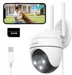 Aeotec Iegeek Zs-gq4 Wifi 5mpx 64gb lauko pasukama Ip kamera 2880*1600p Full Hd monitoringui