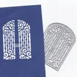 &Scaron;tampai formų i&scaron;kirpimui, durų formos, skirtos "pasidaryk pats" atvirukams, skirti scrapbookingui, meno reikmenys