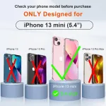 Oretech magnetinis dėklas, skirtas iphone 13 mini, mobiliojo telefono dėklas iphone 13 mini, suderinamas su mag-safe, su 2 ekrano apsaugomis, atsparus smūgiams, atsparus įbrėžimams, apsauginis dėklas, skaidrus dėklas