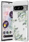 Raleavo dėklas Google Pixel 8 Pro, skaidrus, su gėlių ra&scaron;tu