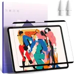 Iprokko 2 magnetinių popieriaus ekrano apsaugų paketas, suderinamas su Ipad Pro 11 (2022, 2021, 2020, 2018) ir Ipad Air 5 (2022) ir Ipad Air 4 kartos 10,9 colio matiniu popieriaus plėvelės ekrano apsauga