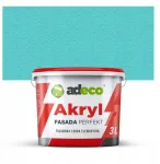 Akriliniai fasadiniai dažai Perfekt Akryl 3l, spalva 6-1-6 Turkis