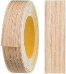 Melamino briaunų juosta, lipni, 18 mm x 5 m, baldų briaunų apdaila, patikimas sukibimas be lyginimo, fanera lentynoms, medinėms plok&scaron;tėms, vy&scaron;nia, lindbergo ąžuolas