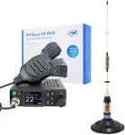 CB PNI Escort HP 8900 ASQ radijo stoties komplektas, 12-24V + CB PNI ML70 antena, 70 cm su 145 mm magnetiniu pagrindu