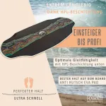 Jucker Hawaii Skimboard &ndash; profesionalus skimboardas su Hpl danga, neslystančiu pavir&scaron;iumi, itin greitas, ypač tvirtas ir patvarus, atlaiko iki 115 kg &ndash; nuo pradedančiųjų iki profesionalų