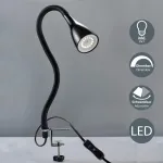 Lova Led prisegamas &scaron;viestuvas su 1x gu10 5w 400lm pritemdoma lovos lempute su 3 ry&scaron;kumo lygiais, 360&deg; lanksčiu kakleliu, skaitymo lempa miegamajam, biurui, metalas, plastikas