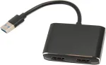 Bewinner usb 3.0 į dual hdmi usb 3.0 į dual, 1080p fhd skirstytuvas i&scaron;plėstinis ekranas su 4 ekrano režimais, skirtas pc ne&scaron;iojamam kompiuteriui