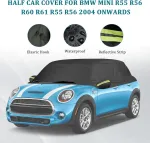 Henyeer Automobilio uždangalas, pusiau vandeniui atsparus automobilio užvalkalas, skirtas Mini nuo 2004 m., 600d i&scaron;orinis automobilio uždangalas, apsauga nuo Uv spindulių, lietaus ir dulkių