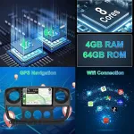 Automagnetola 8 branduolių 4g + 64g automobilinis radijas Renault Master Nissan Nv400 Opel Movano 2010-2021, Hodozzy 10.1 colio jutiklinis ekranas su Carplay Android Car, 2 Din radijo navigacija Bluetooth Dsp Wifi Fm/rds radijas