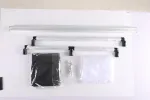 23" x 35"/60 x 90cm &scaron;viesos at&scaron;vaitas 5-in-1 ne&scaron;iojamas sulankstomas difuzorius su krep&scaron;iu foto video studijos filmavimui - permatomas, sidabrinis, auksinis, baltas ir juodas (60 x 90 cm)
