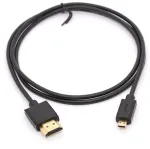 Htguoji Micro Hdmi į Hdmi kabelis Hdmi Male į Micro Hdmi Male adapterio kabelis palaiko Ethernet 4k 3d Audio Return i&scaron;maniesiems telefonams, plan&scaron;etiniams kompiuteriams, fotoaparatams, Raspberry Pi 4 (1 metras)