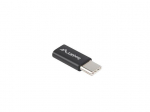 LANBERG AD-UC-UM-02 adapteris USB TYPE-C M -MICRO-B F 2.0 Juodas
