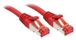Tinklo Kabelis - LINDY Cat.6 S/FTP Tinklo Kabelis, RJ45, M/M, 250MHz, 27AWG, 2 m, Raudonas