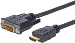 Kabelis MicroConnect HDMI - DVI-D 1.8m juoda (HDM192411.8)