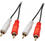 Kabelis Lindy RCA (Cinch) x2 - RCA (Cinch) x2 2m juoda (35661)
