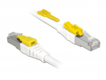 Delock Patchkabel SSTP CAT 6A Secure baltas 5,0m