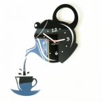 Sieninis laikrodis - Kavinukas su puodeliu : Prekės spalva - &Scaron;okoladinė-9a