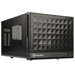 SilverStone SST-SG13B-C Sugo 13, Mini-ITX case, Mesh Front Panel, USB Type C - juodas