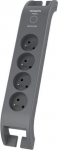 &bdquo;Philips&ldquo; vir&scaron;įtampių apsauga, 4 lizdai, 2 m, juoda, SPN3140A/60