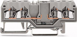 Wago 280-815/281-410 4 laidų &scaron;ynų gnybtų blokas su diodu 1N4007 2,5 mm2 pilkas 280-815/281-410