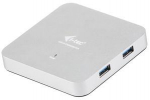 I-tec Metal U3HUBMETAL4 sąsajos &scaron;akotuvas USB 3.2 Gen 1 (3.1 Gen 1) Type-A 5000 Mbit/ai Sidabras