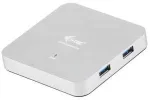 I-tec Metal U3HUBMETAL4 sąsajos &scaron;akotuvas USB 3.2 Gen 1 (3.1 Gen 1) Type-A 5000 Mbit/ai Sidabras