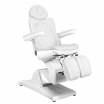 Activeshop Kosmetologinis krėslas AZZURRO 870 PEDI ELECTRIC 3 MOTOR Baltas