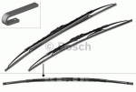 Valytuvų komplektas Bosch Twin Spoiler 610S, 600/575 mm