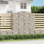 I&scaron;lenkti gabiono krep&scaron;iai, 4vnt., 200x50x220/240cm, geležis