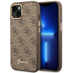 Dėklas GUESS GUHCP14MHG4SHW IPHONE 14 PLUS / 15 PLUS 6.7 "BROWN / BROWN HARD CASE 4G VINTAGE GOLD LOGO
