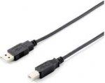 Equip USB kabelis Įranga USB-A - USB-B 3 m juoda (128861)
