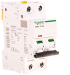 Schneider A9F05210 Automatinis jungiklis 2P D 10A 6kA AC iC60N-D10-2 A9F05210