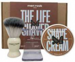 Men Rock The Life Shaver Sandalwood Essential Shaving Kit Skutimosi priemonių rinkinys, 1vnt