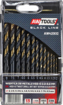 Grąžtas AW-Tools AWTOOLS grąžtai METAL HSS M2 KPL. 13szt./2-8mm/ PREMIUM